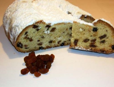 Weizen Rosinen Butter Stollen 1.5 kg mit Schweineschmalz